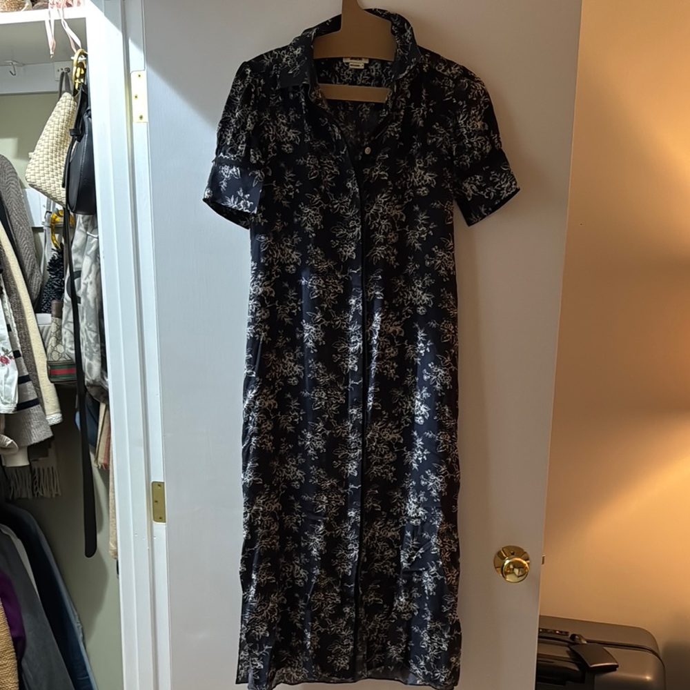Jason Wu Black and White Puff Sleeve Maxi Dress